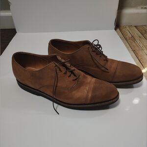 Cole Haan Brown Suade Leather Oxfords Size 11.5 Made In The USA